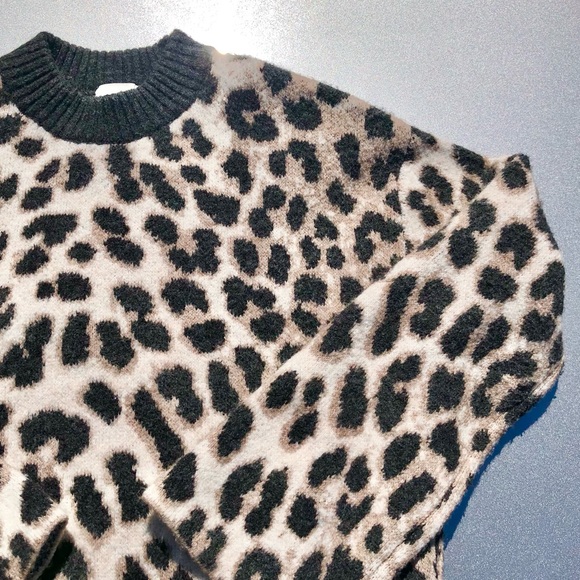 H&M Animal Print Sweatshirt/Sweater Lightweight Size XS (Extra Small) - Picture 3 of 13